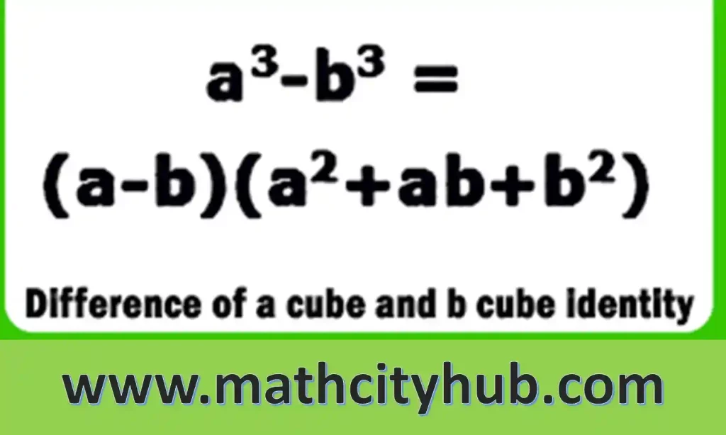 Easy Way To Learn A Cubed Minus B Cubed - Math City Hub