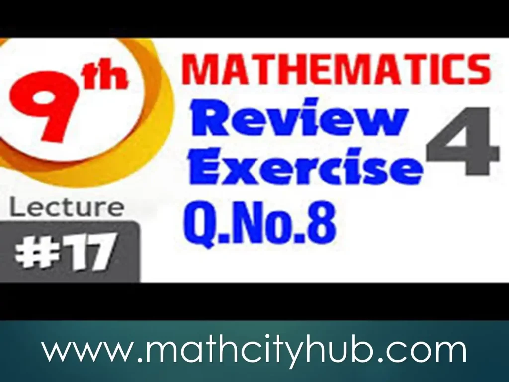 9th-Math-Ch-4-Review: Introduction to Algebraic Expressions,  Review Exercise, Review Exercise. Unit 4, Algebraic Expressions and Algebraic Formulas ,