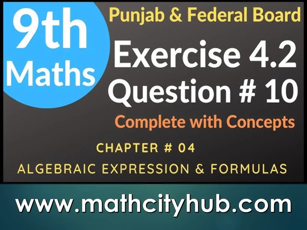 Exercise 4.2: Introduction to Algebraic Expressions, An algebraic expression is a number, Chapter 4 Algebraic Identities, a letter