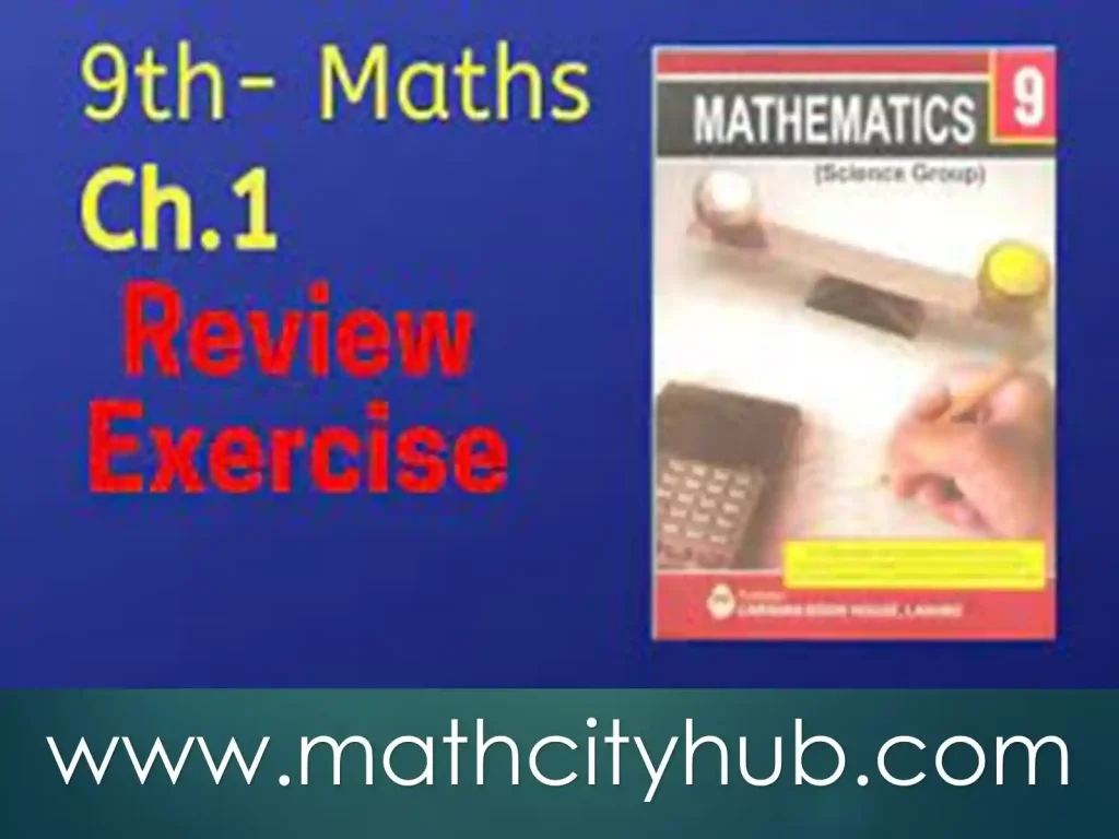 9th-Math-Ch-1-Review: Matrices And Determinants, Class 9th Math Unit-1 Review, 9th Maths Sci-Review Exercise,  Matrices and Determinants,  9th Maths Sci- Review Exercise 1-Q7