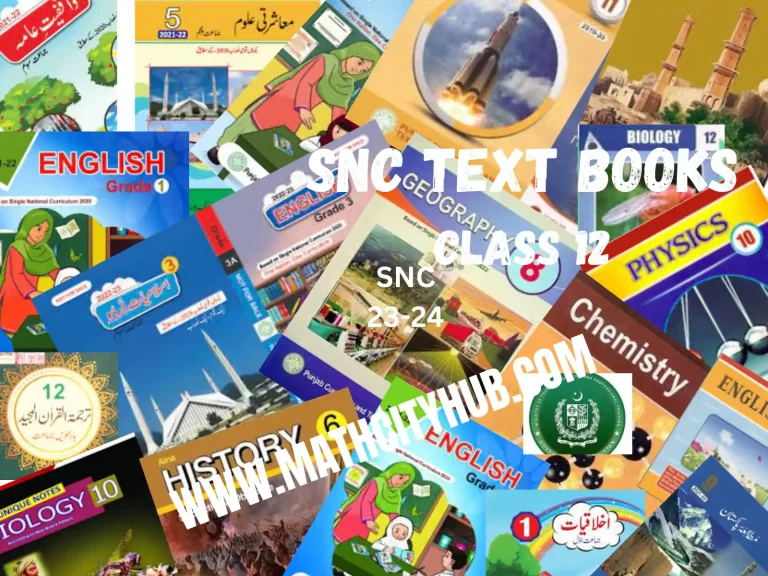 Class 12 All Single National Curriculum (SNC) Books Download 2024-2025, Class 12, PDF Books, PTCB Punjab, Punjab Board Books Download, Punjab Education Department, SNC Punjab GOV PK